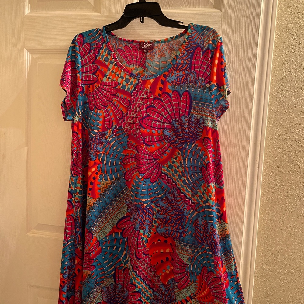 Celine multi color dress. New without tags. Original owner.